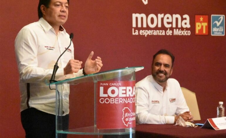 Juan Carlos Loera será gobernador, representa transformación y honestidad: Mario Delgado